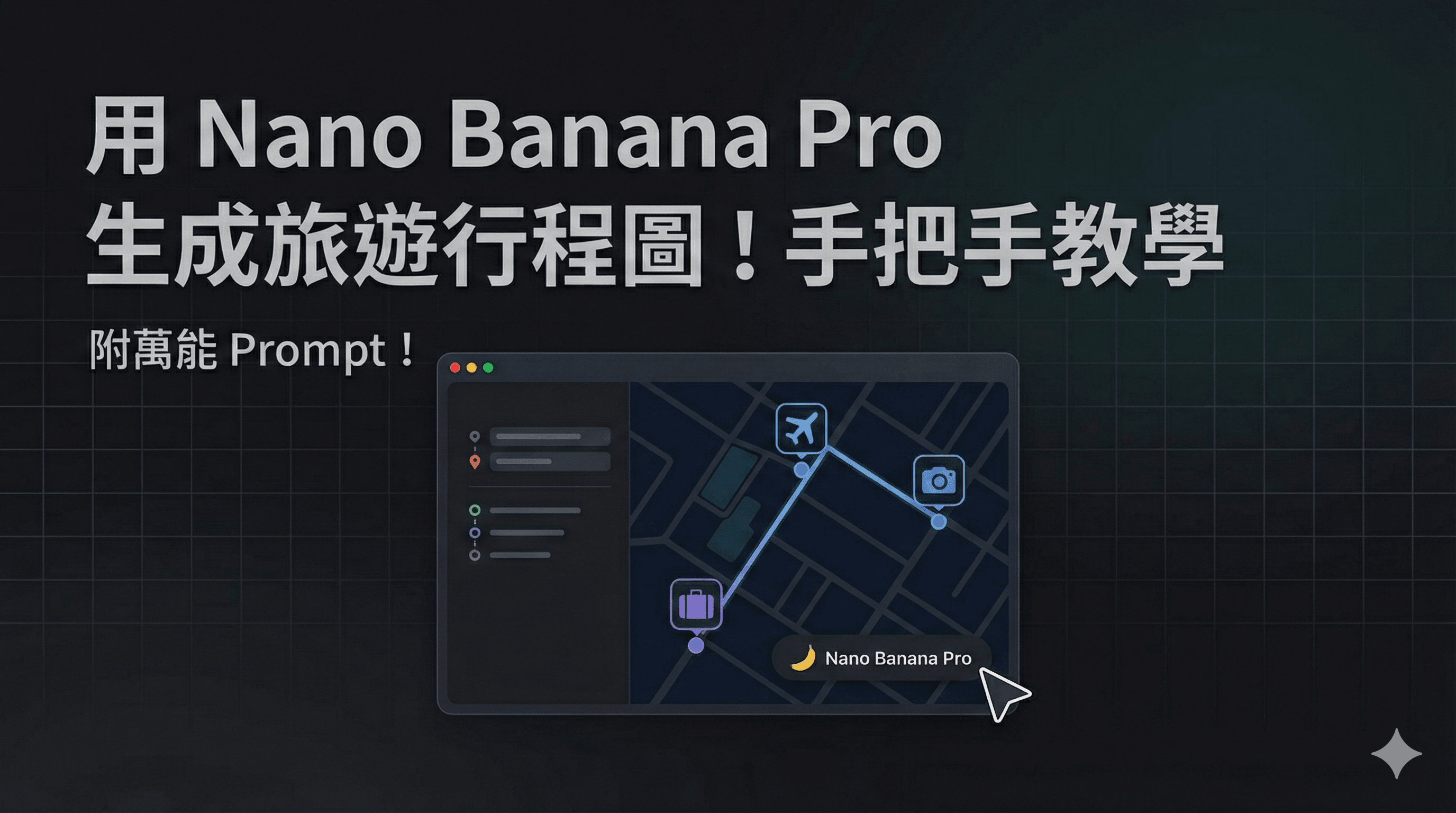 用 Nano Banana Pro 生成旅遊行程圖！手把手教學 (附萬能 Prompt ! )
